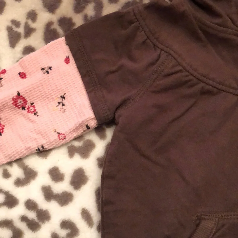 Old Navy Brown Hooded Top Size 18-24 months